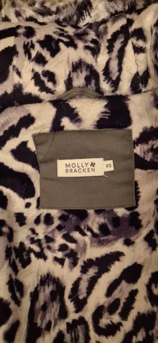 Abrigo mujer Molly Bracken con capucha de pelo XS