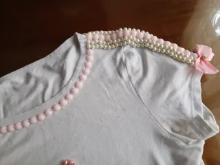 Lote camiseta y falda algodón niña