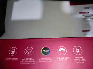 Teclado Gaming GK61 Negro RGB