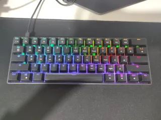 Teclado Gaming GK61 Negro RGB