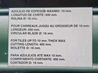Corta azulejos Proinsa 400 mm