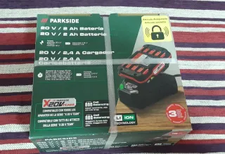 Cargador y Batería Parkside 20V 2Ah NUEVOS