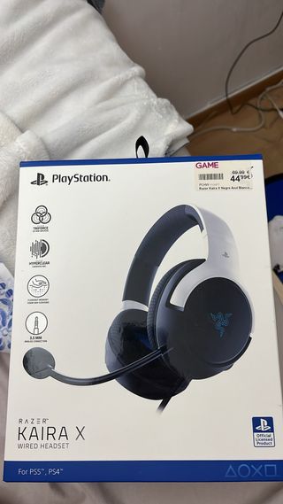 Auriculares Razer Kaira X PS5/PS4 Negro Azul Blanc