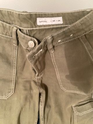 Chaqueta tejana caqui Lefties Talla L