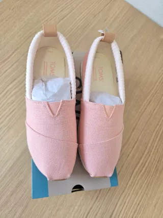 Alpargatas Toms Rosa Talla 37.5