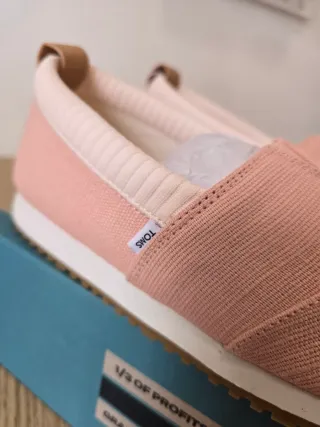 Alpargatas Toms Rosa Talla 37.5