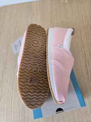 Alpargatas Toms Rosa Talla 37.5