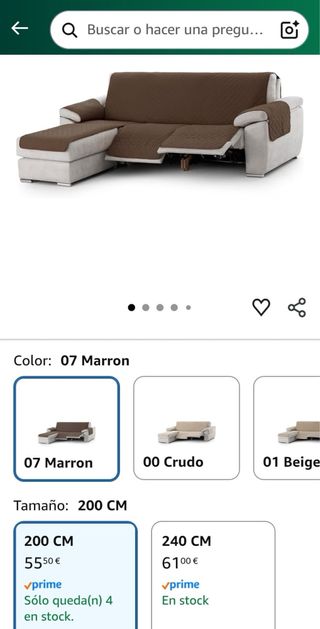 Funda sofá para Chaise Longue Relax