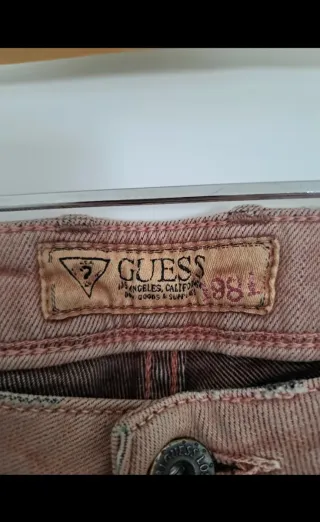 Pantalones vaqueros rosas mujer