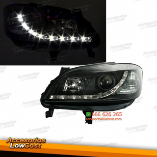 FAROS LUZ DIURNA LED OPEL ZAFIRA 99-05. FONDO NEG