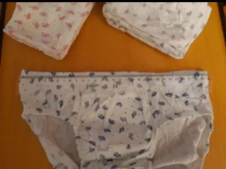 24 slips de algodón