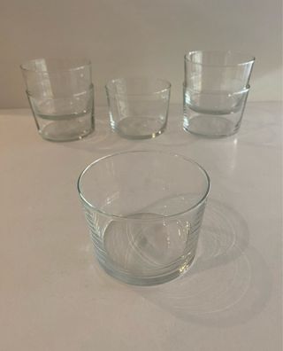 Confezione da 6 Bicchieri Zuritos / Chiquitos. Cristallo