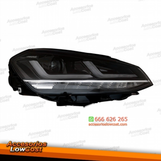 FAROS FULL LED PARA VW GOLF 7, 12-17, Look Cromo,