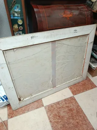 Óleo sobre tabla Granada Miguel Rivas 1980