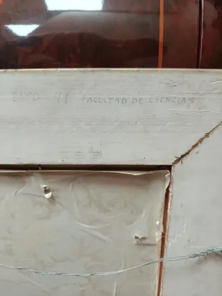 Óleo sobre tabla Granada Miguel Rivas 1980