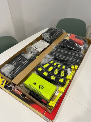 Pista de coches Scalextric Double Super 8 completo