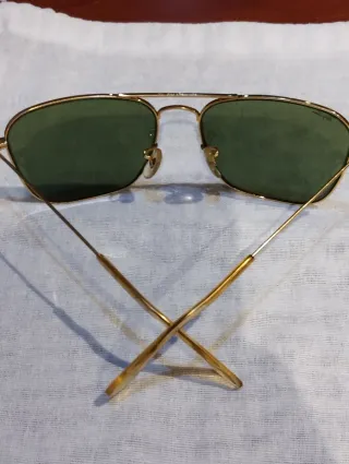 Gafas Ray-Ban Caravan B&L USA Doradas Verdes