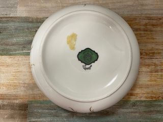 Set vaso portafiori e posacenere in porcellana