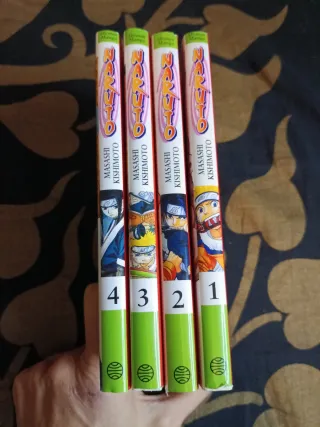 Naruto Colección Manga libros nº 01, 02, 03, 04