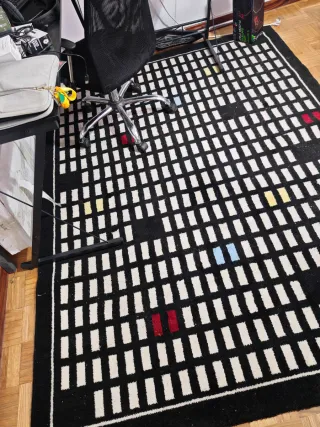 Alfombra grande de diseño moderno (235 x 170 cm)