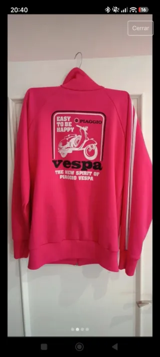 Sudadera Vespa Fucsia Talla M