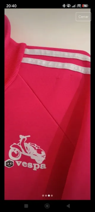 Sudadera Vespa Fucsia Talla M