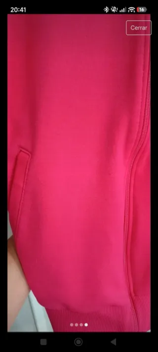 Sudadera Vespa Fucsia Talla M