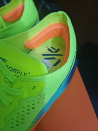Nike ZoomX Verde Neón y Naranja