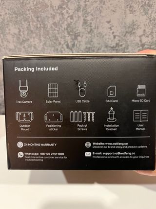 Cámara Exterior WOLFANG Solar 4G