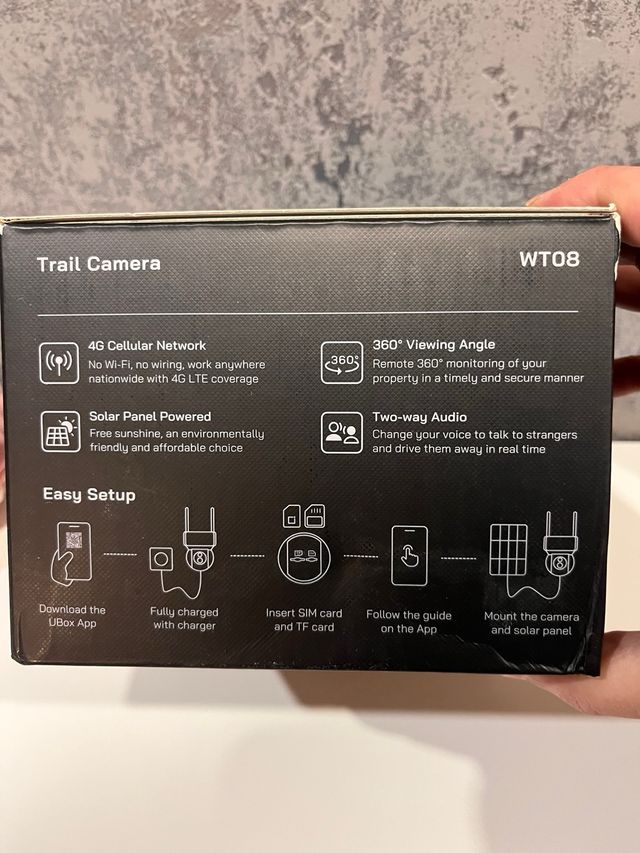 Cámara Exterior WOLFANG Solar 4G