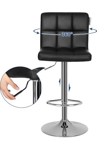 SONGMICS Sgabello da Bar Set di 2