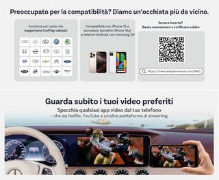 Ottocast mirror touch CarPlay wireless - Sigillato