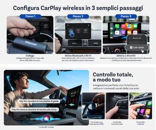 Ottocast mirror touch CarPlay wireless - Sigillato