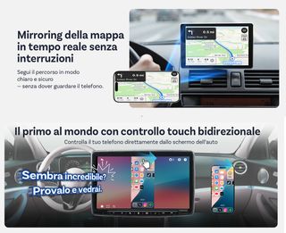 Ottocast mirror touch CarPlay wireless - Sigillato