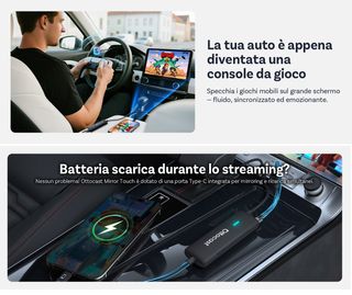 Ottocast mirror touch CarPlay wireless - Sigillato