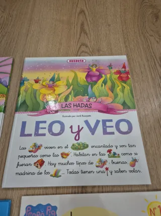 Lote 4 libri per bambini Leo e Vedo + altri