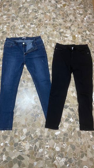 Pack 2 Pantalones (Negro y Azul)
