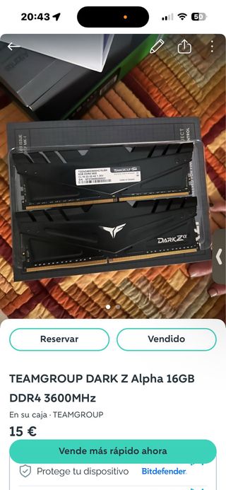 TEAMGROUP DARK Z Alpha 16GB DDR4 3600MHz