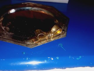 Porta-copos octogonal com laço em Inox