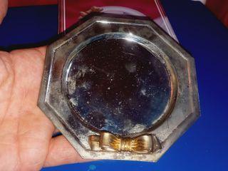 Porta-copos octogonal com laço em Inox