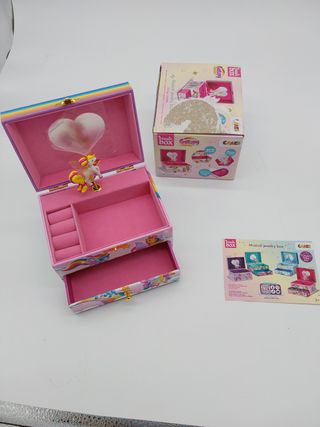 CRAZE Joyero Musical Niña, Modelo Galupy Unicornio, Caja de Música con Cajón Extraíble, Interior Aterciopelado, Espejo y Galupy