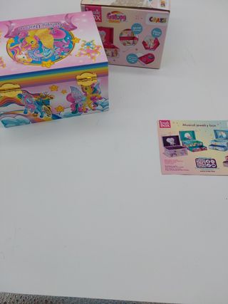 CRAZE Joyero Musical Niña, Modelo Galupy Unicornio, Caja de Música con Cajón Extraíble, Interior Aterciopelado, Espejo y Galupy