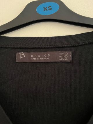 Bolero Negro Talla L Punto Fino | Rebeca Crop Top