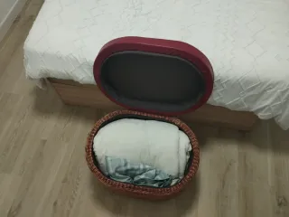 Arcón Descalzadora Mimbre y Piel