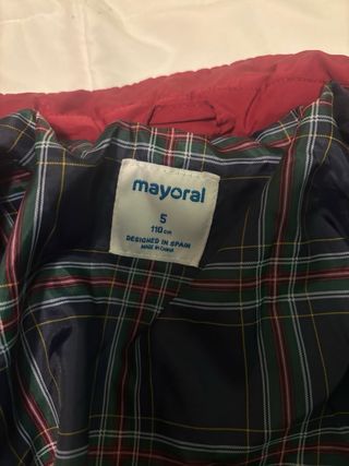 Abrigo acolchado Mayoral Talla 5