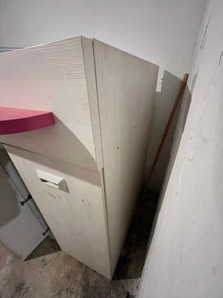 Cama tren infantil rosa