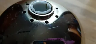 Lámpara Fibra Óptica Dorada