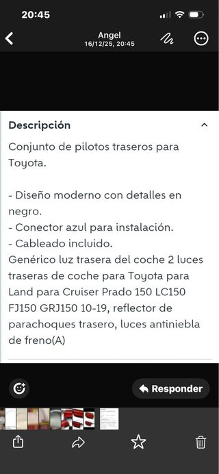 Pilotos traseros Toyota LED