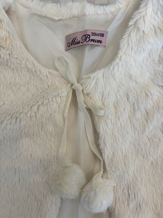 Scaldacuore bianco Miss Brum simil pelliccia