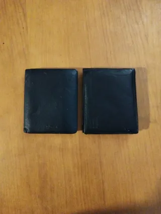 Carteras de hombre de cuero negro